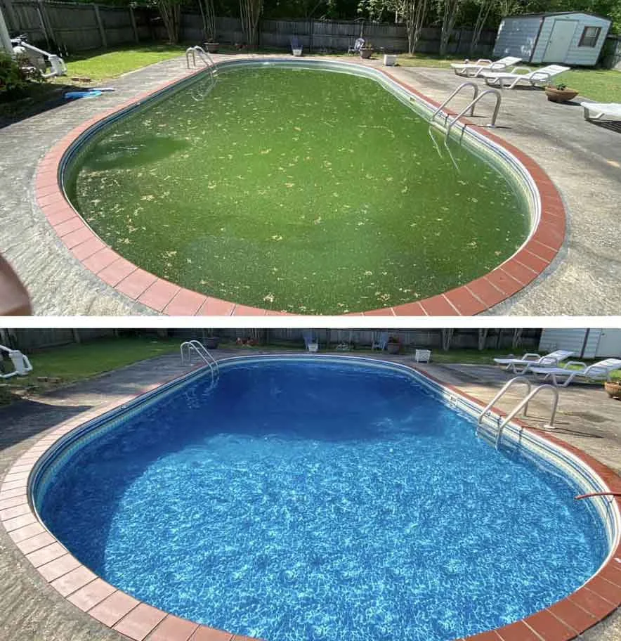 Green pool restoration